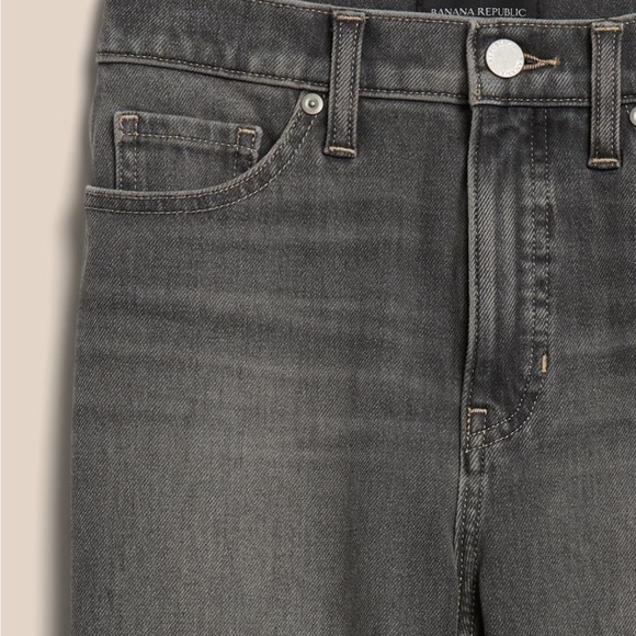 Banana Republic Slim Jean Charcoal Gray Wash 25 - Picture 5 of 13